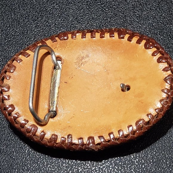 Baseball Belt Buckle - Leather - Vintage - Unique! - Picture 4 of 4